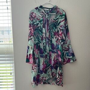 Floral Multicolor Tunic Dress Robert graham